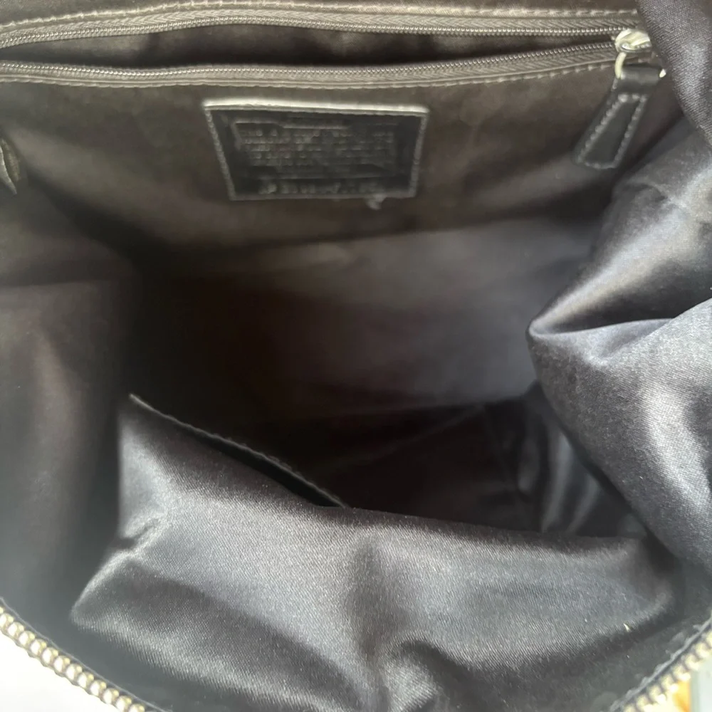 2011 Coach Ashley Satin Scarf Print Satchel